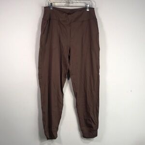 Rosvigor High Waist Jogger Yoga Pant, Women's Size XL - Coffee Brown